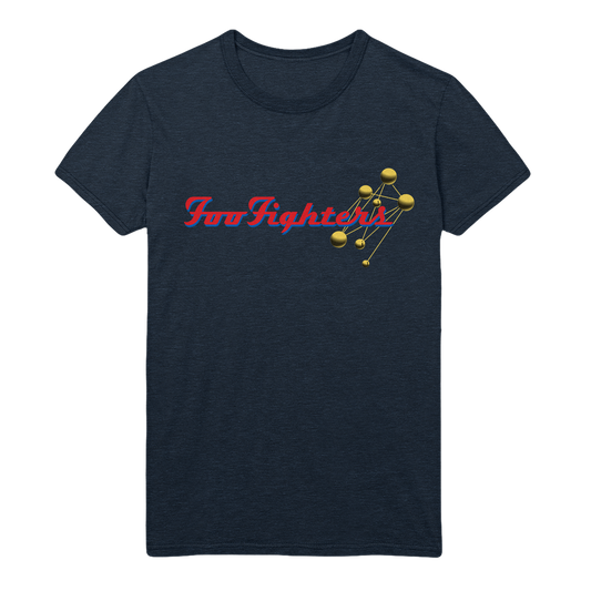 Molecules Tee - Heather Navy-Foo Fighters UK Store